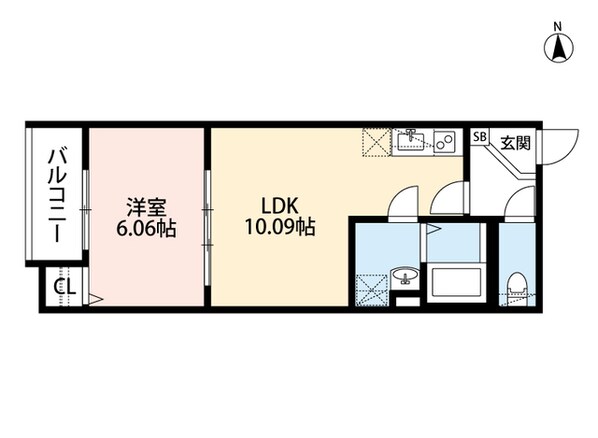 新深江駅 徒歩11分 2階の物件間取画像